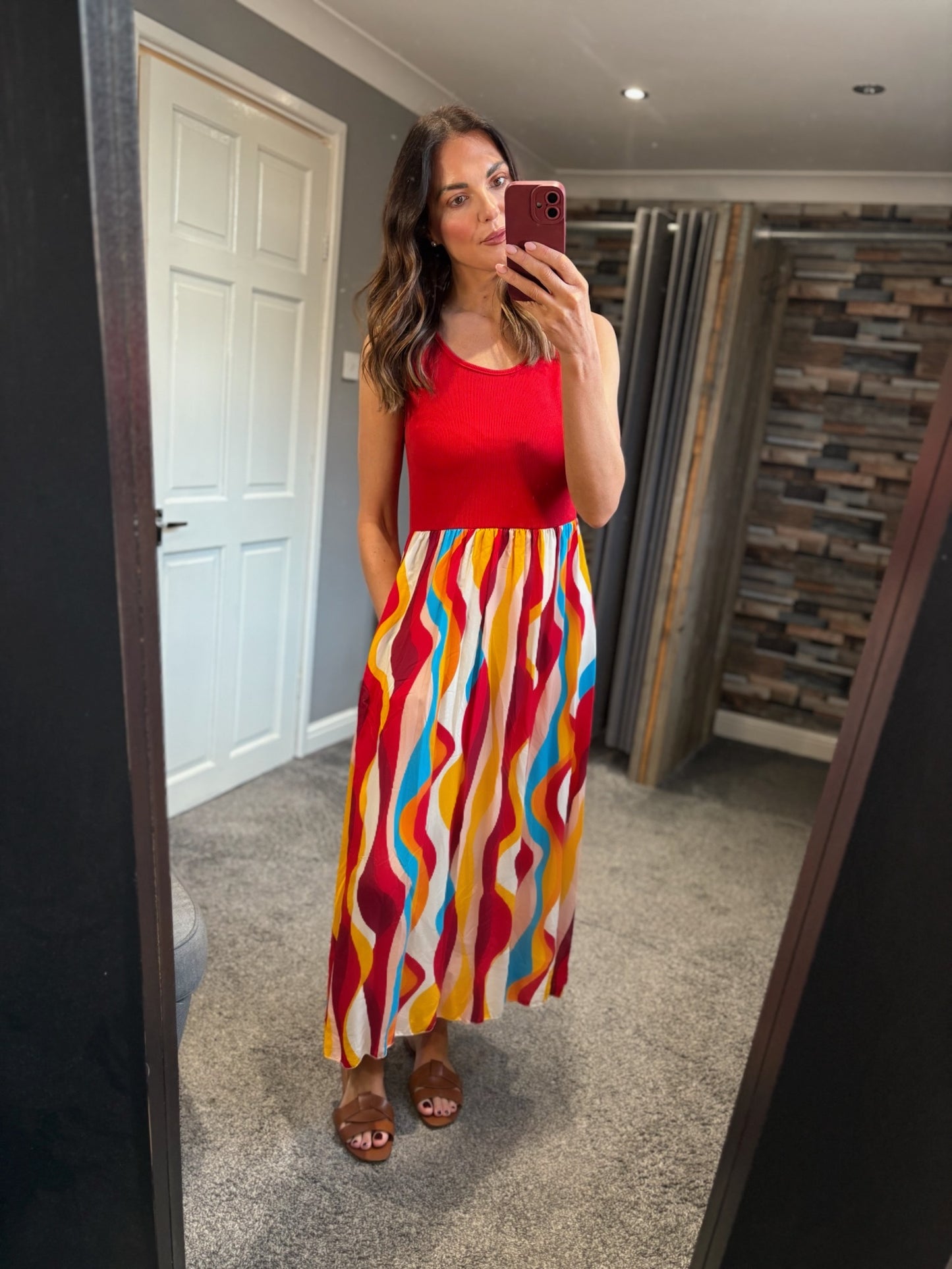 Swirl Print Sundress