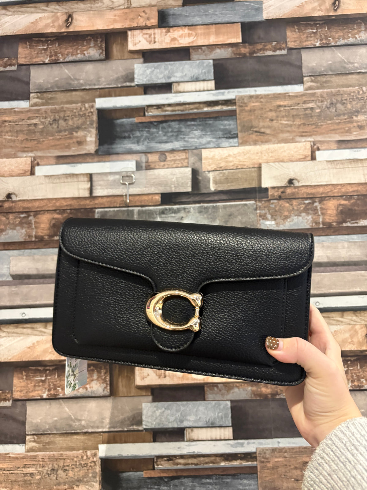 Gold clasp bag