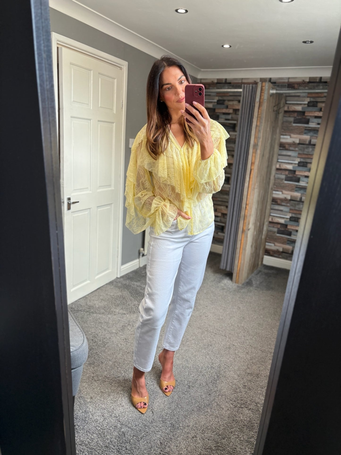 Lace Ruffle Blouse