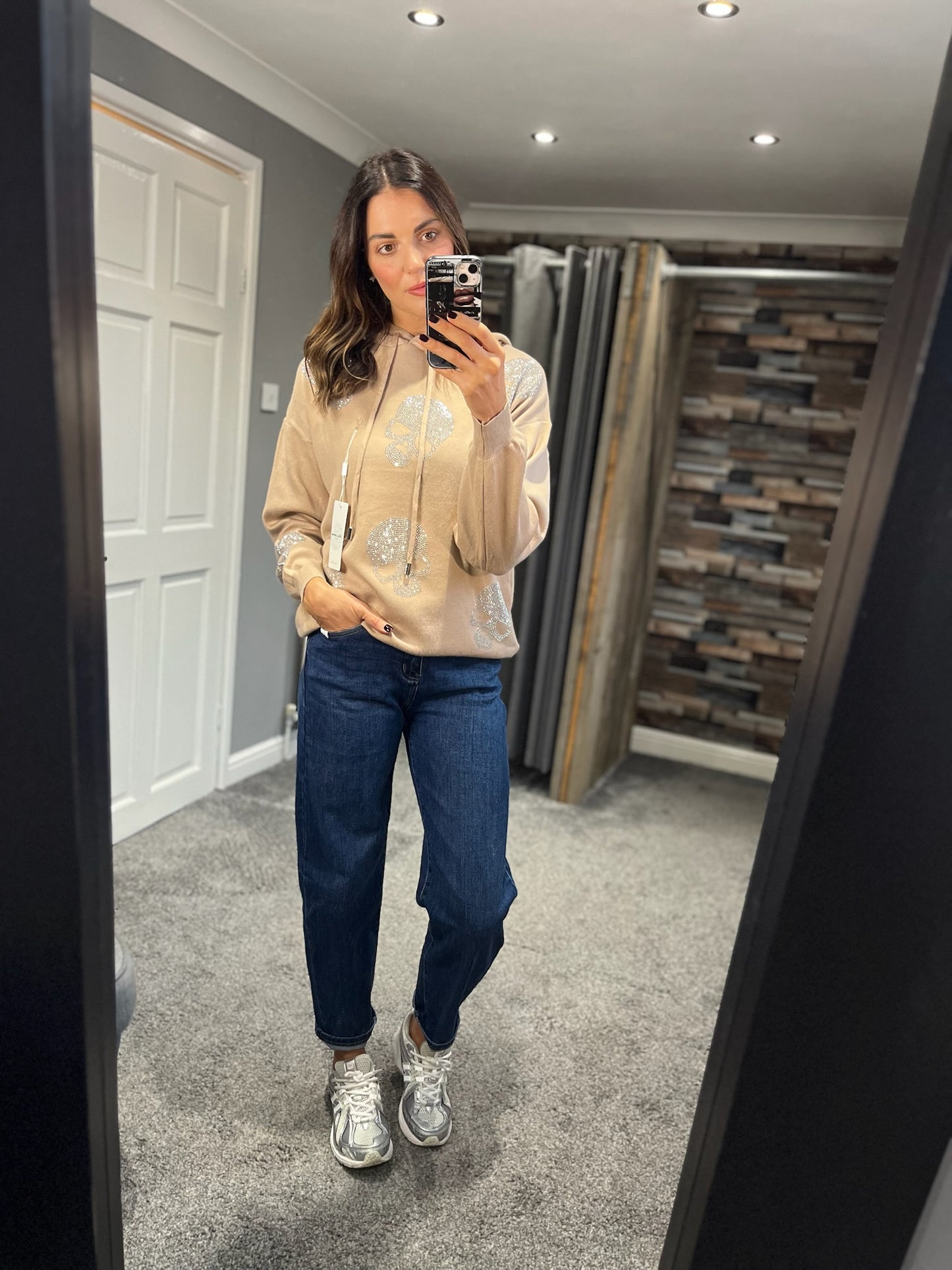 Diamanté Skull Hoody