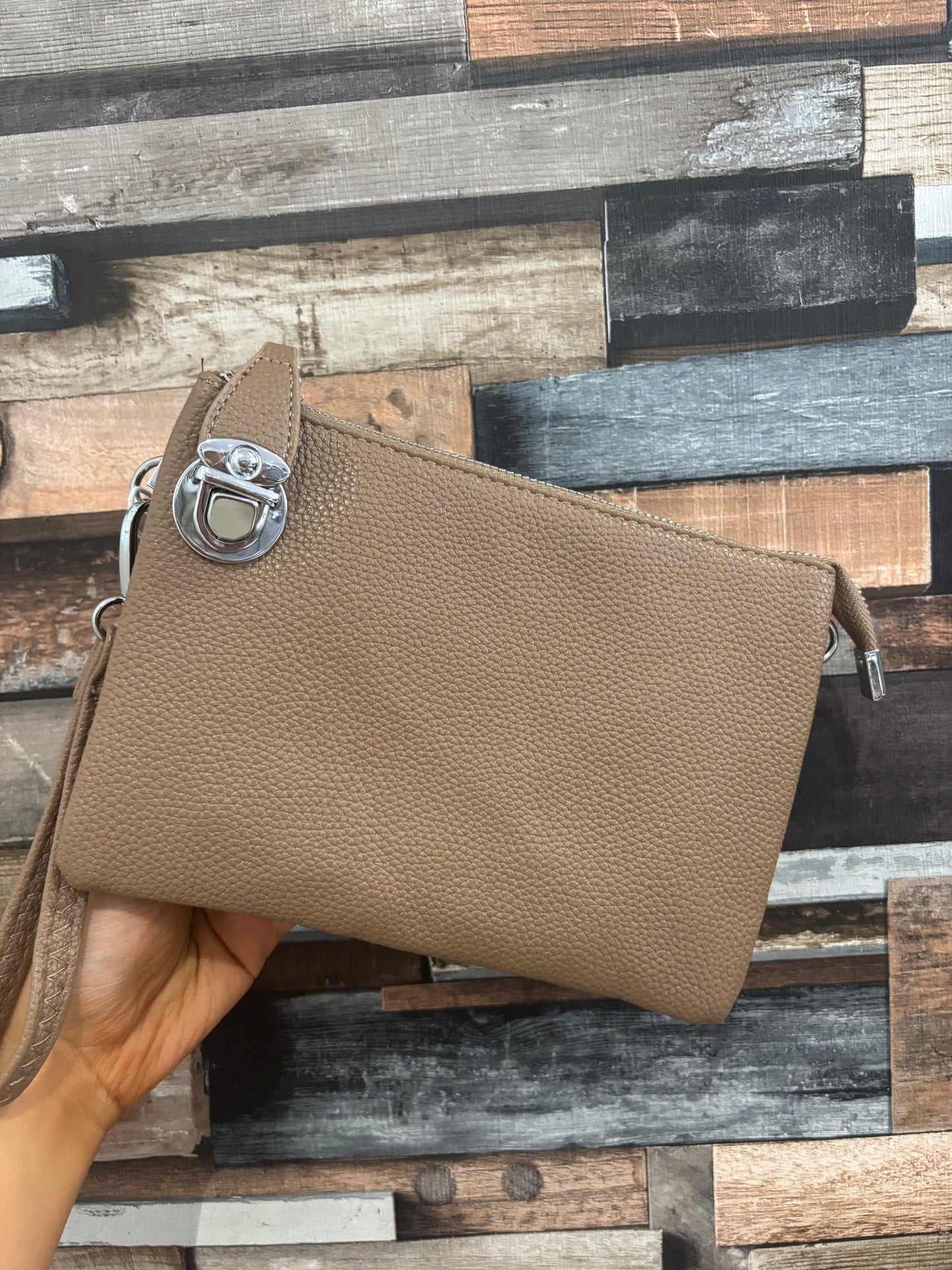 Padlock Crossbody Bag/Wristlet