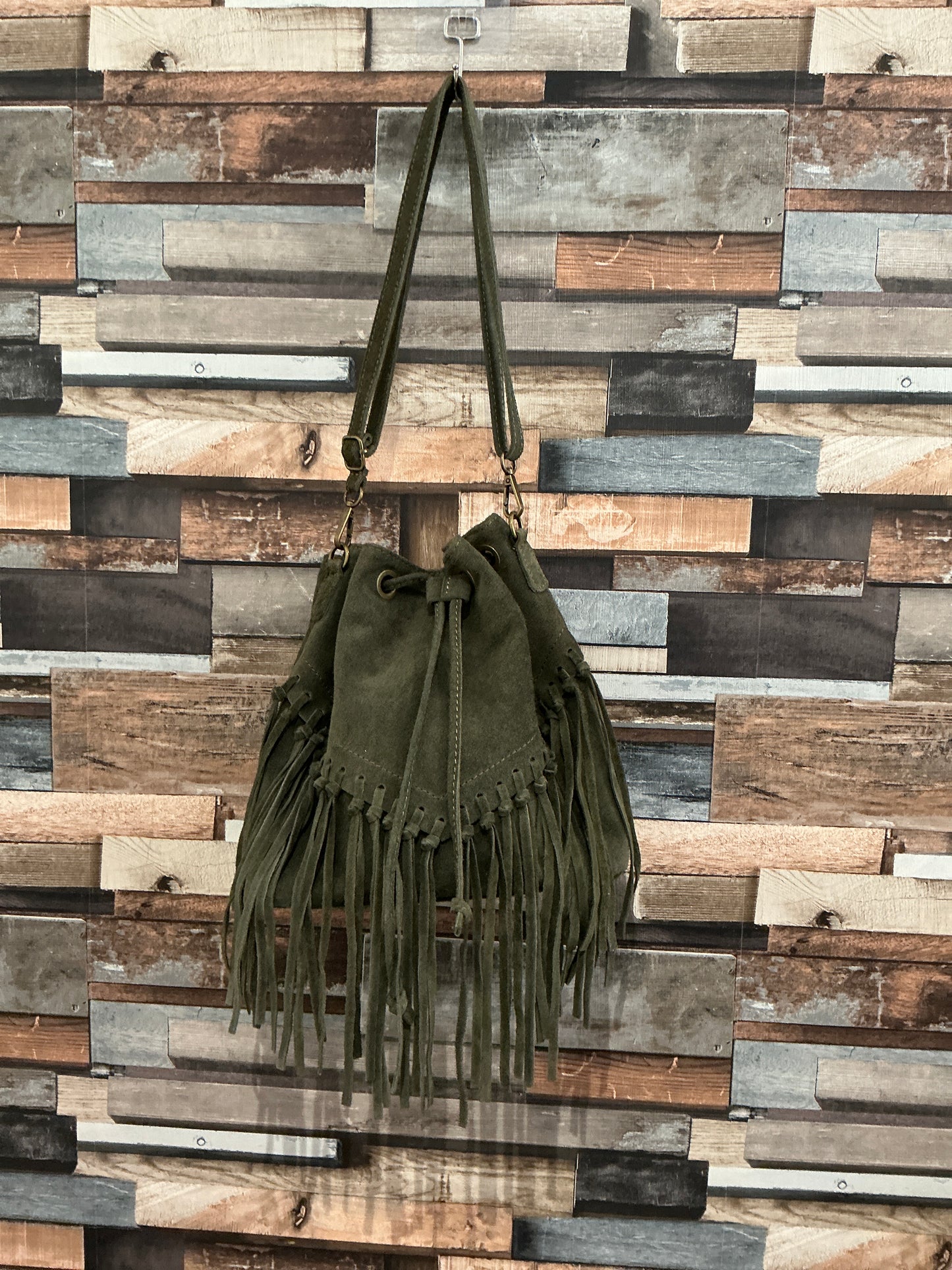 Suede Tassel Bag