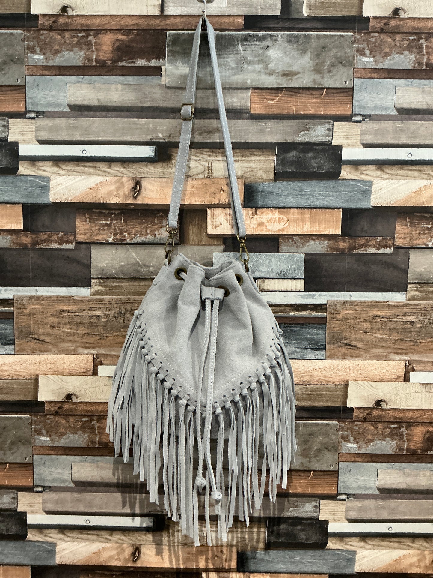 Suede Tassel Bag