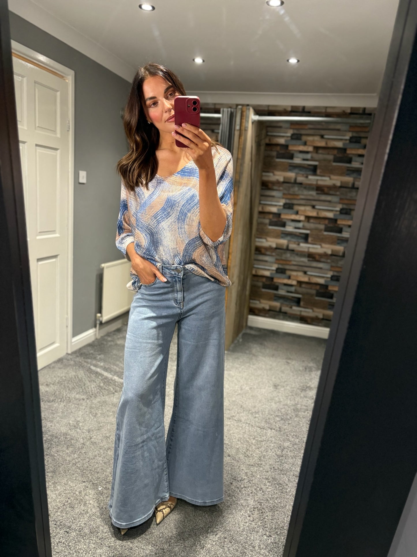 Brushstroke Drape Jumper