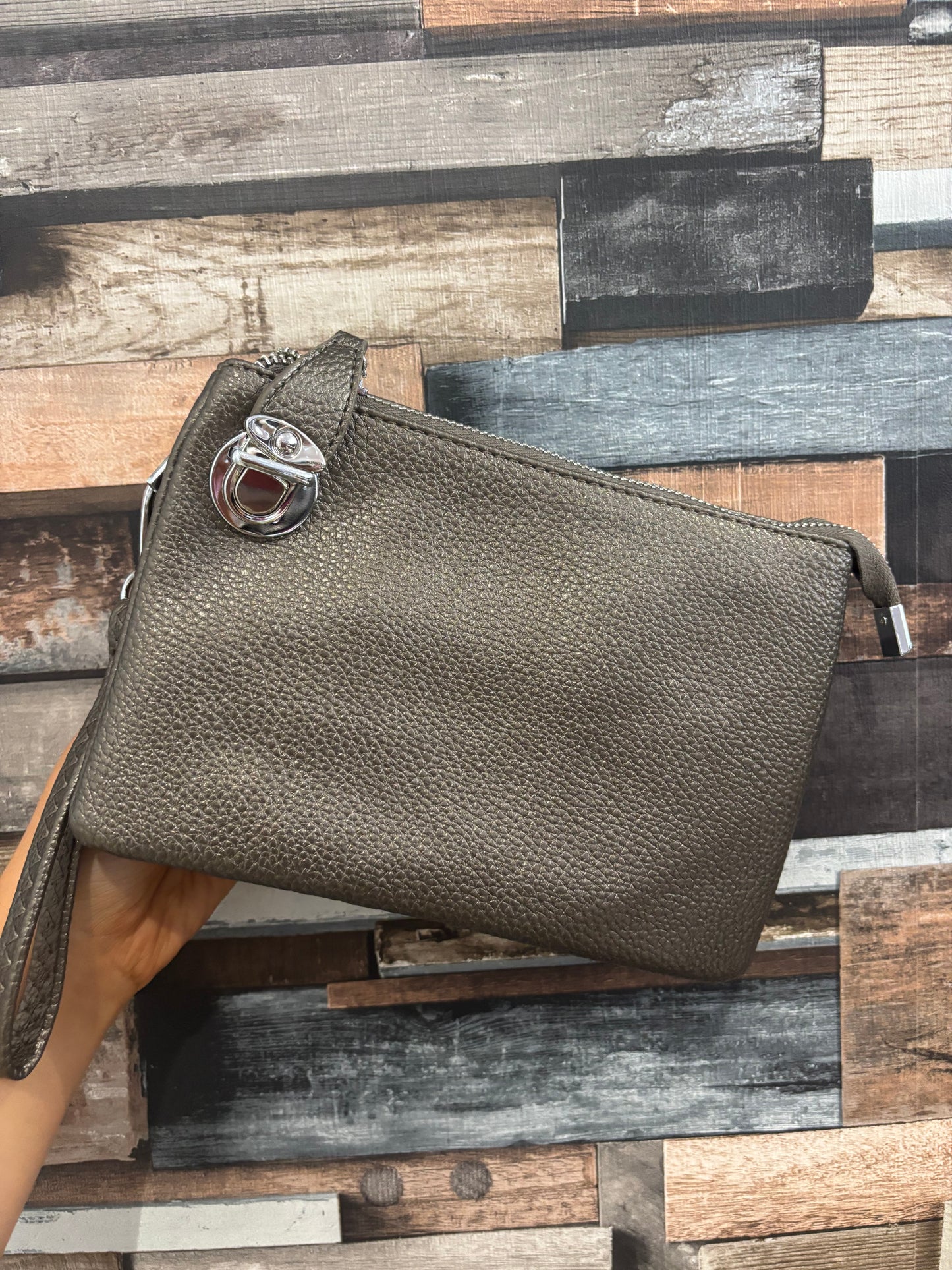 Padlock Crossbody Bag/Wristlet