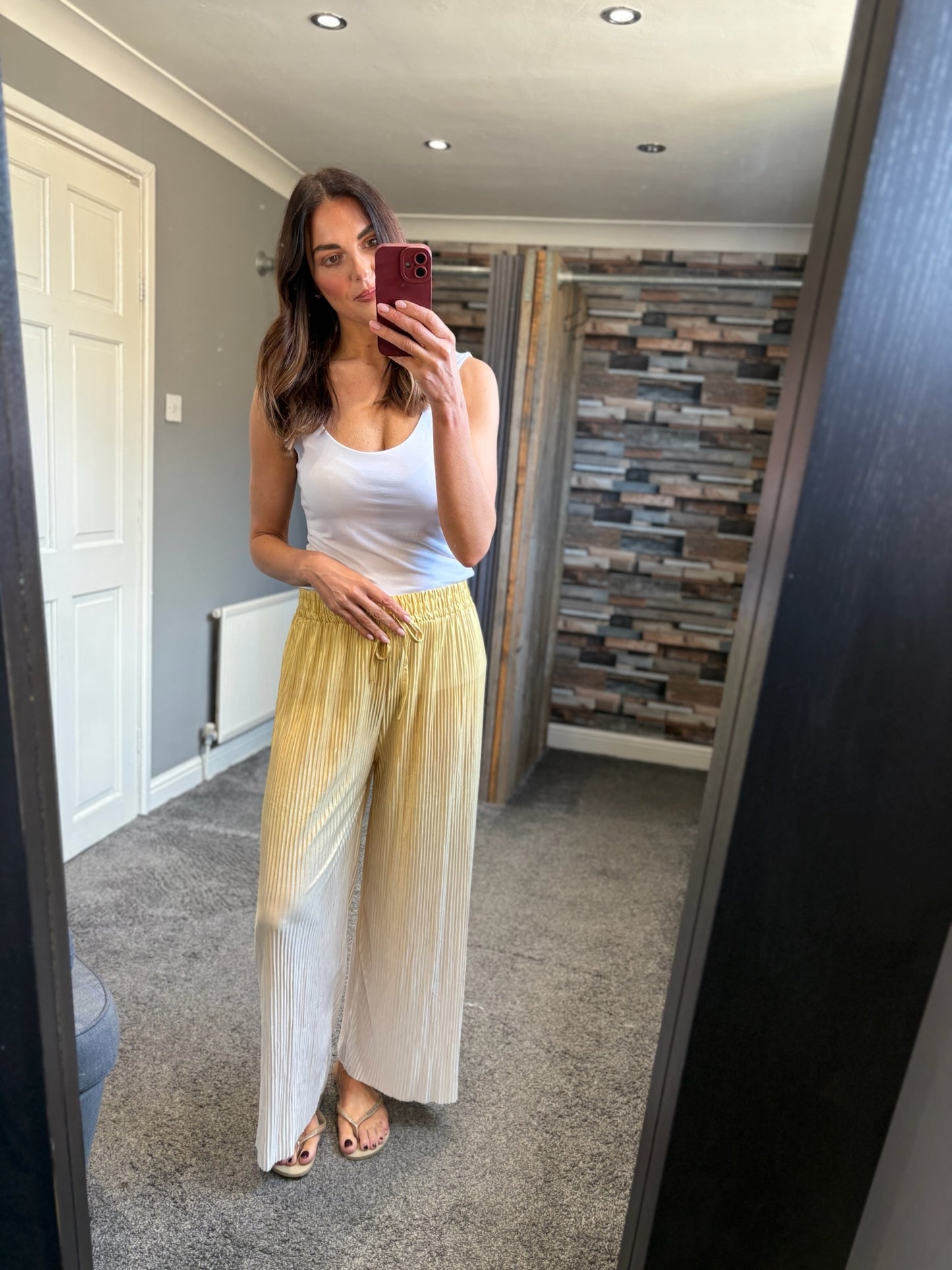 Wide Leg Trousers - Ombre