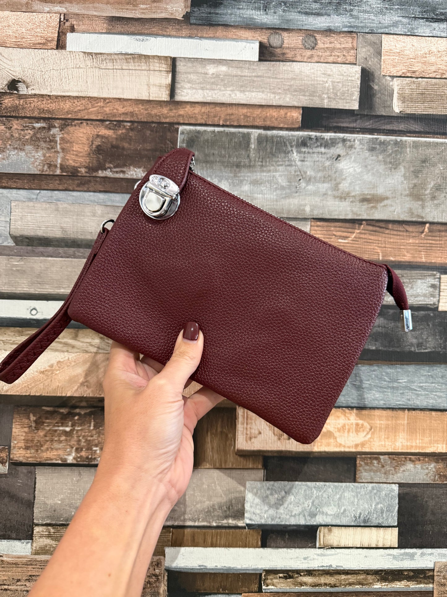 Padlock Crossbody Bag/Wristlet