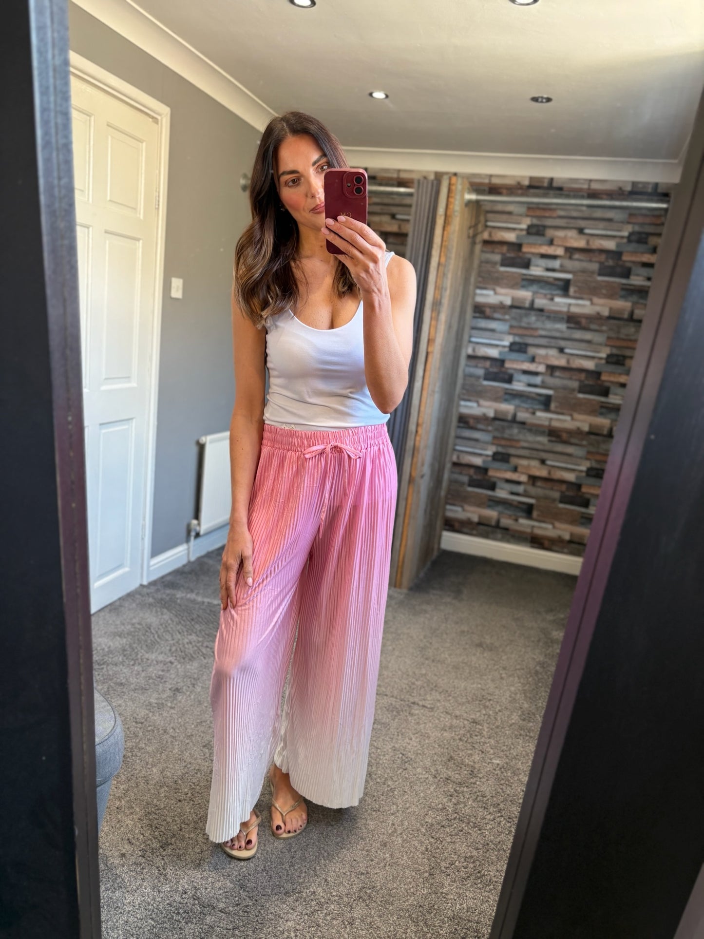 Wide Leg Trousers - Ombre