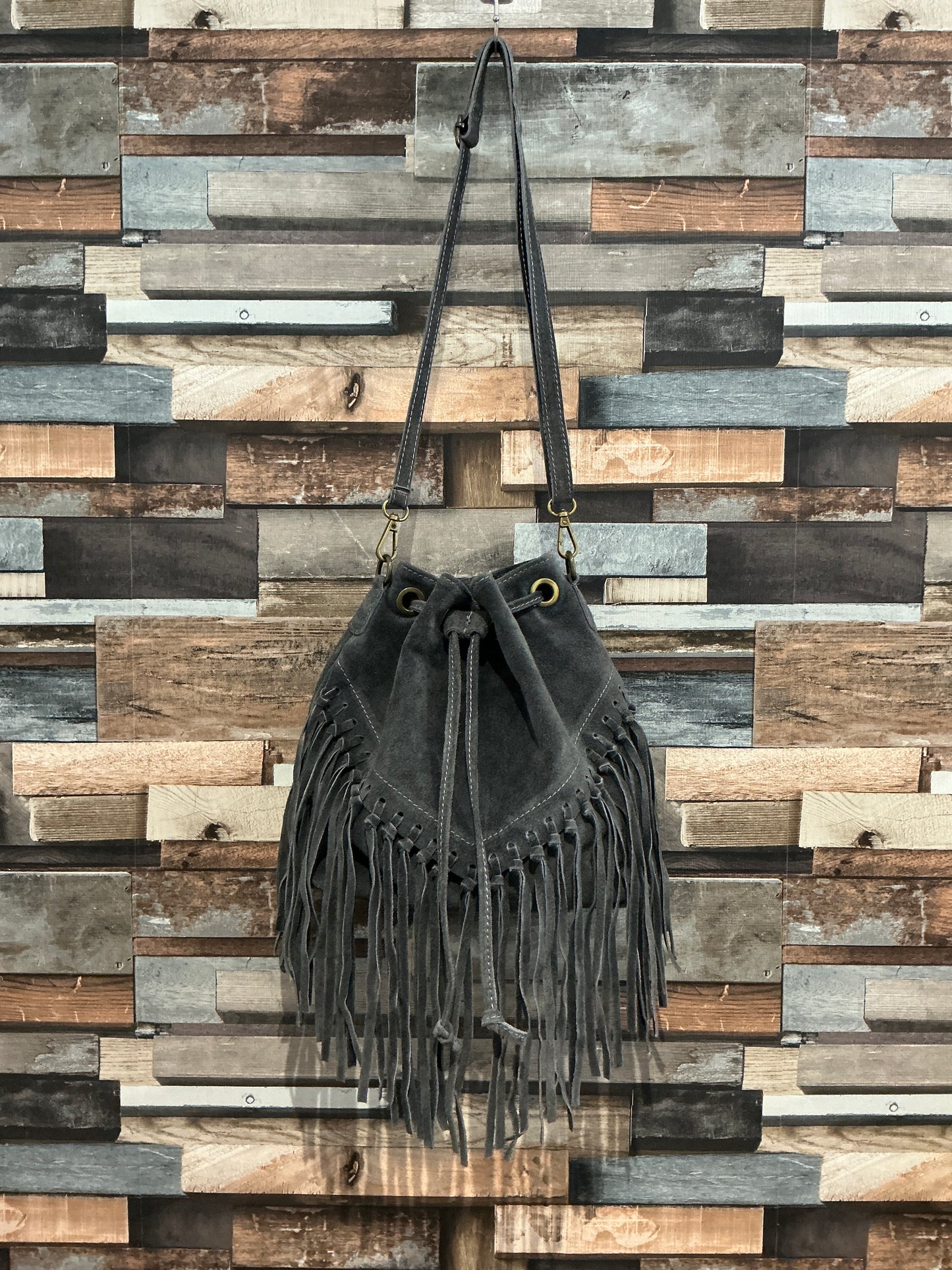 Suede Tassel Bag