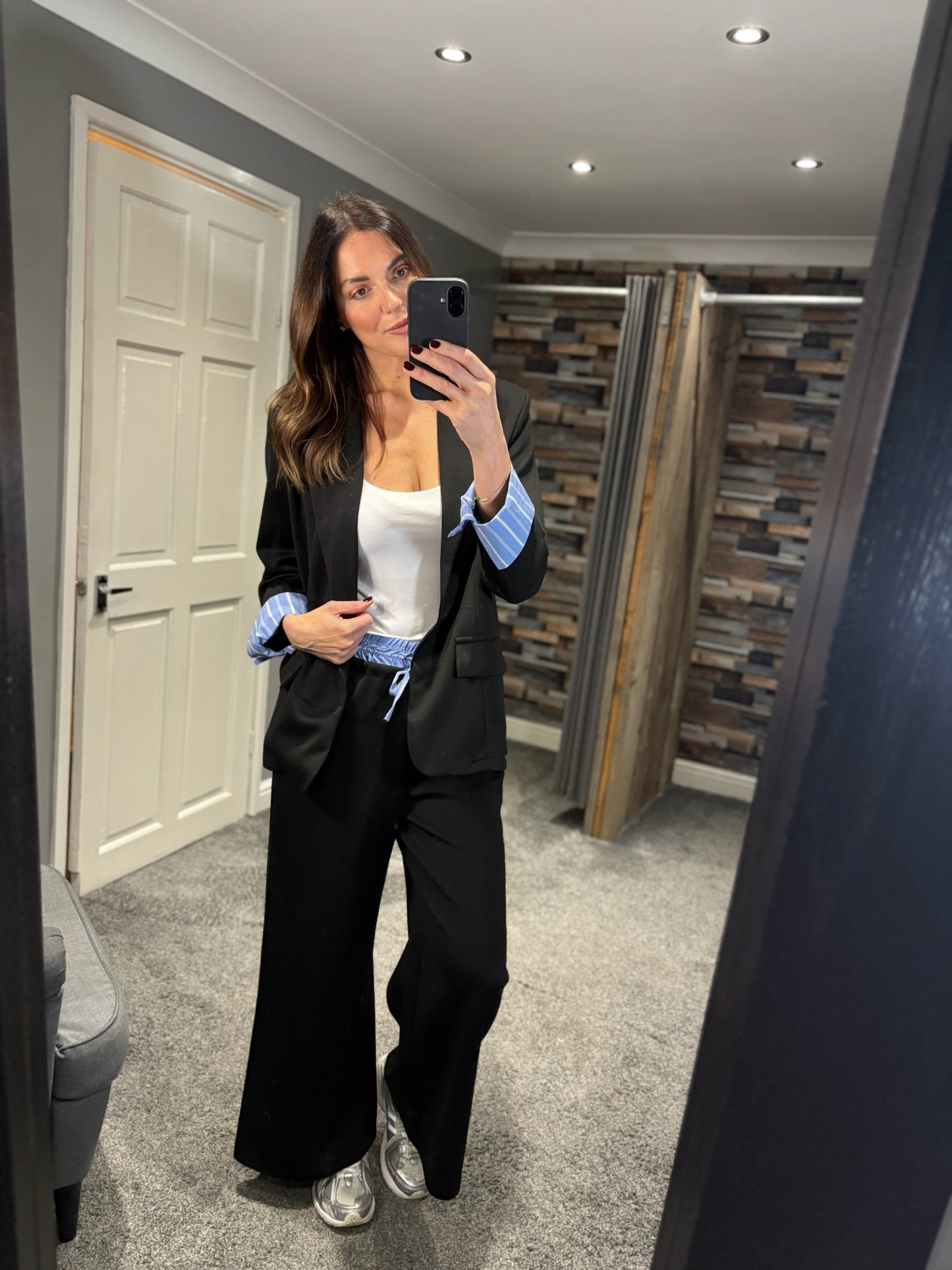 Shirt Trim Blazer Suit