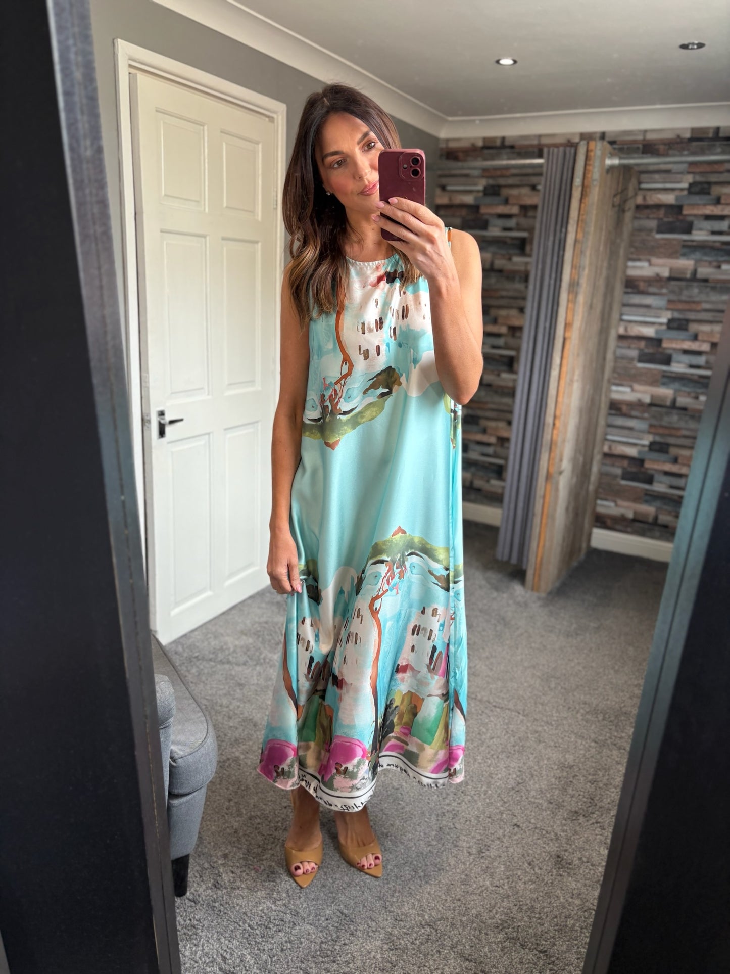 Santorini Satin Dress