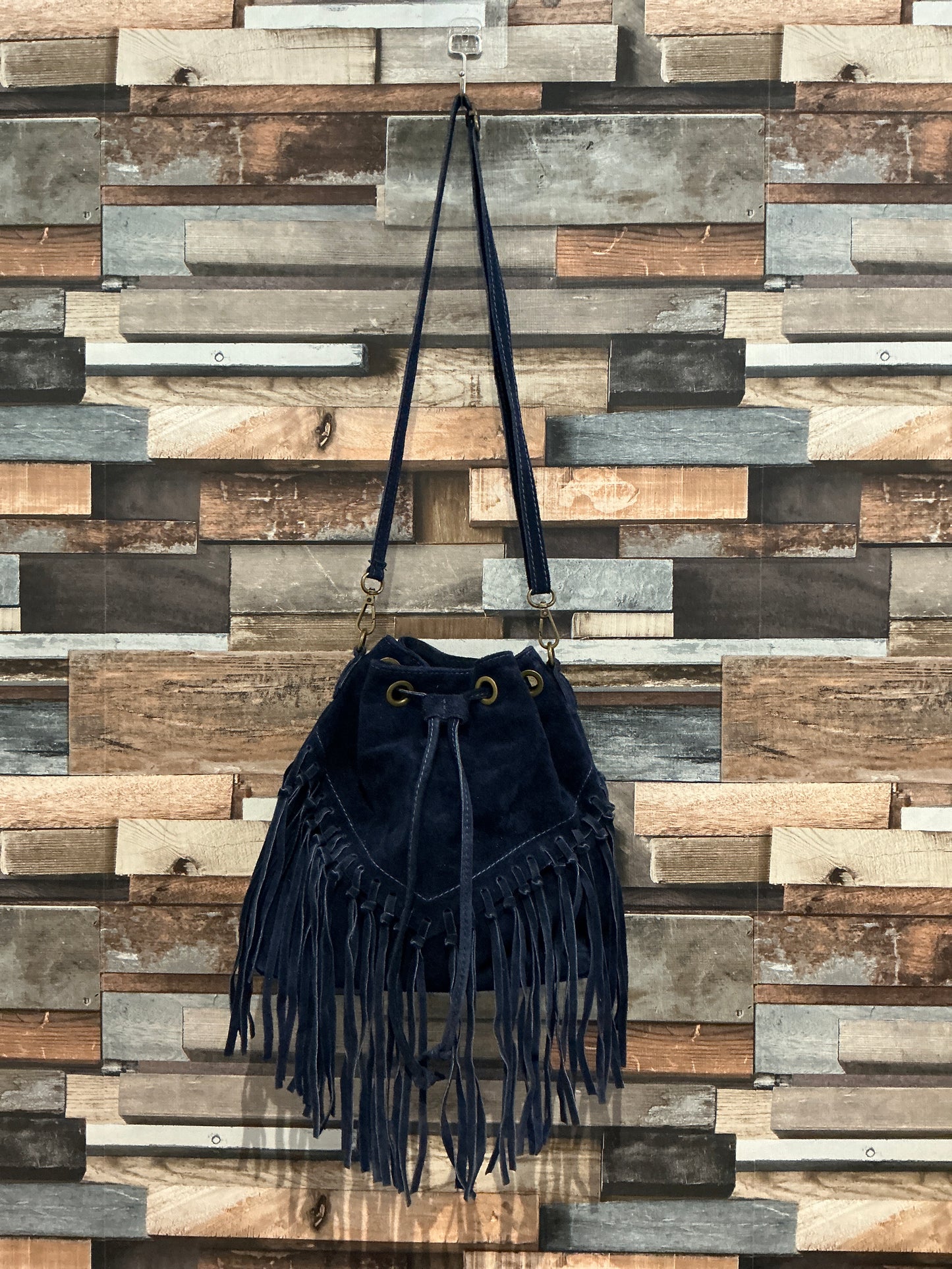 Suede Tassel Bag