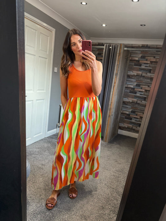 Swirl Print Sundress