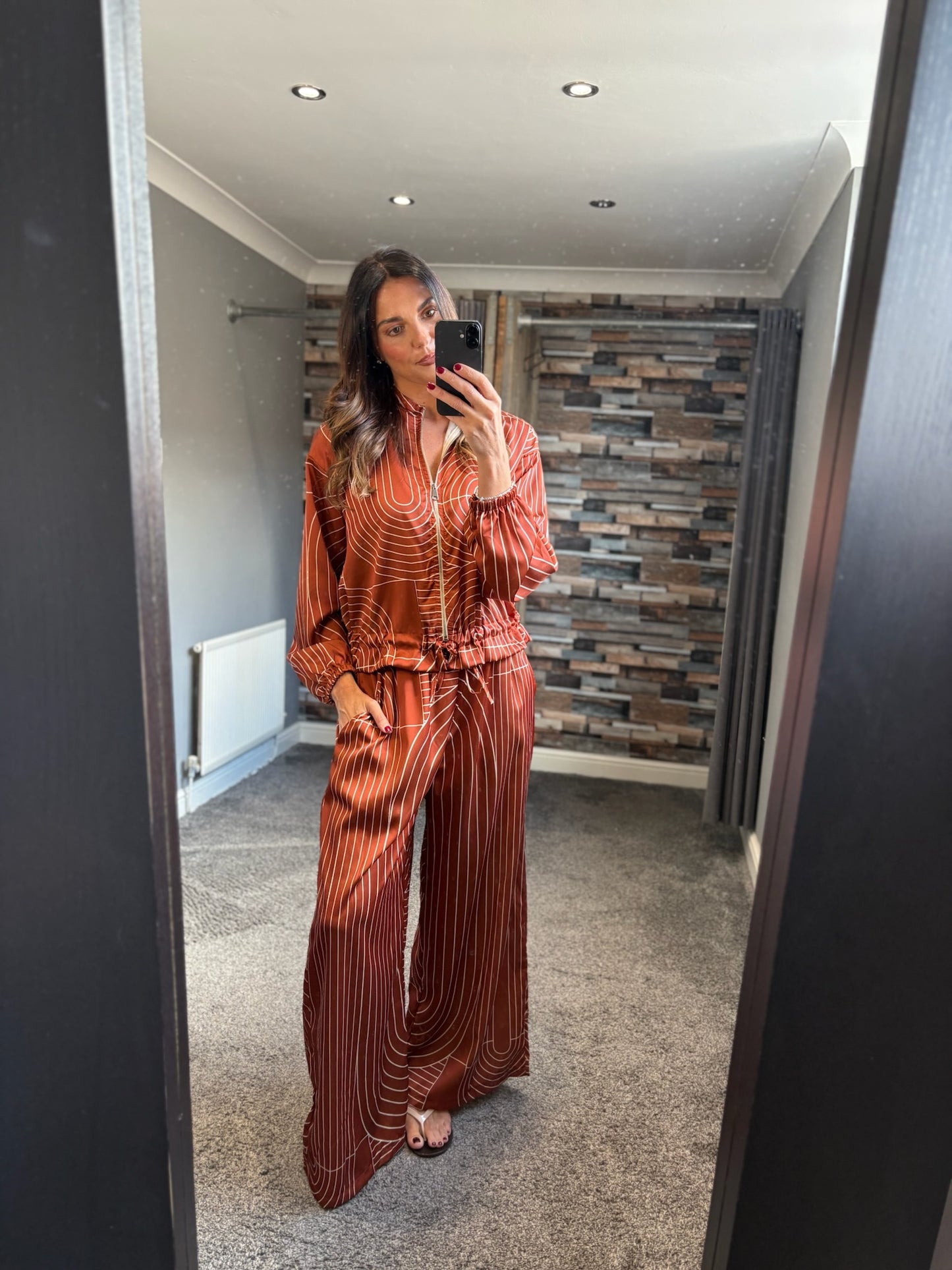 Geo Print Silky Coord