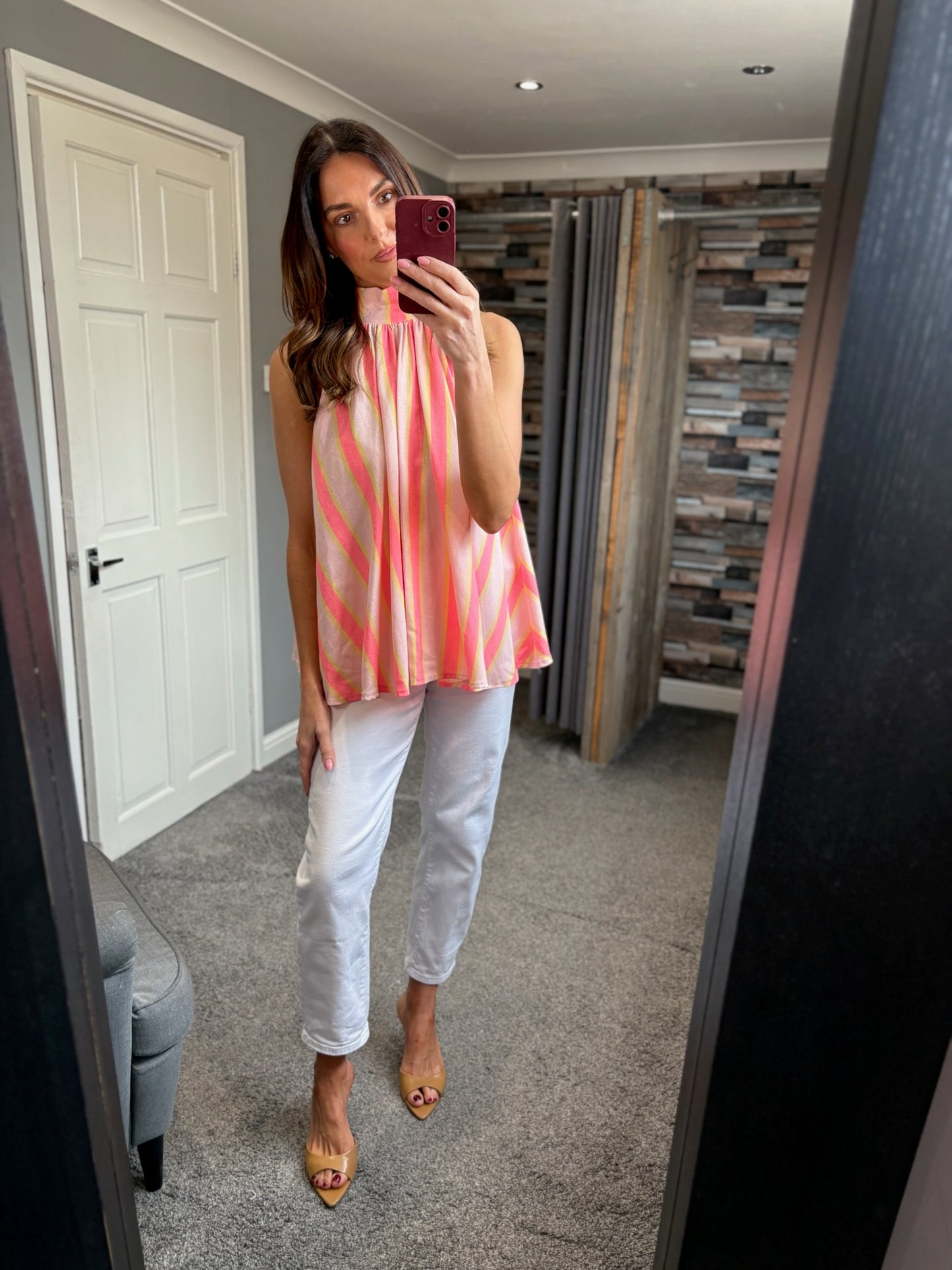 Halter Stripe Top