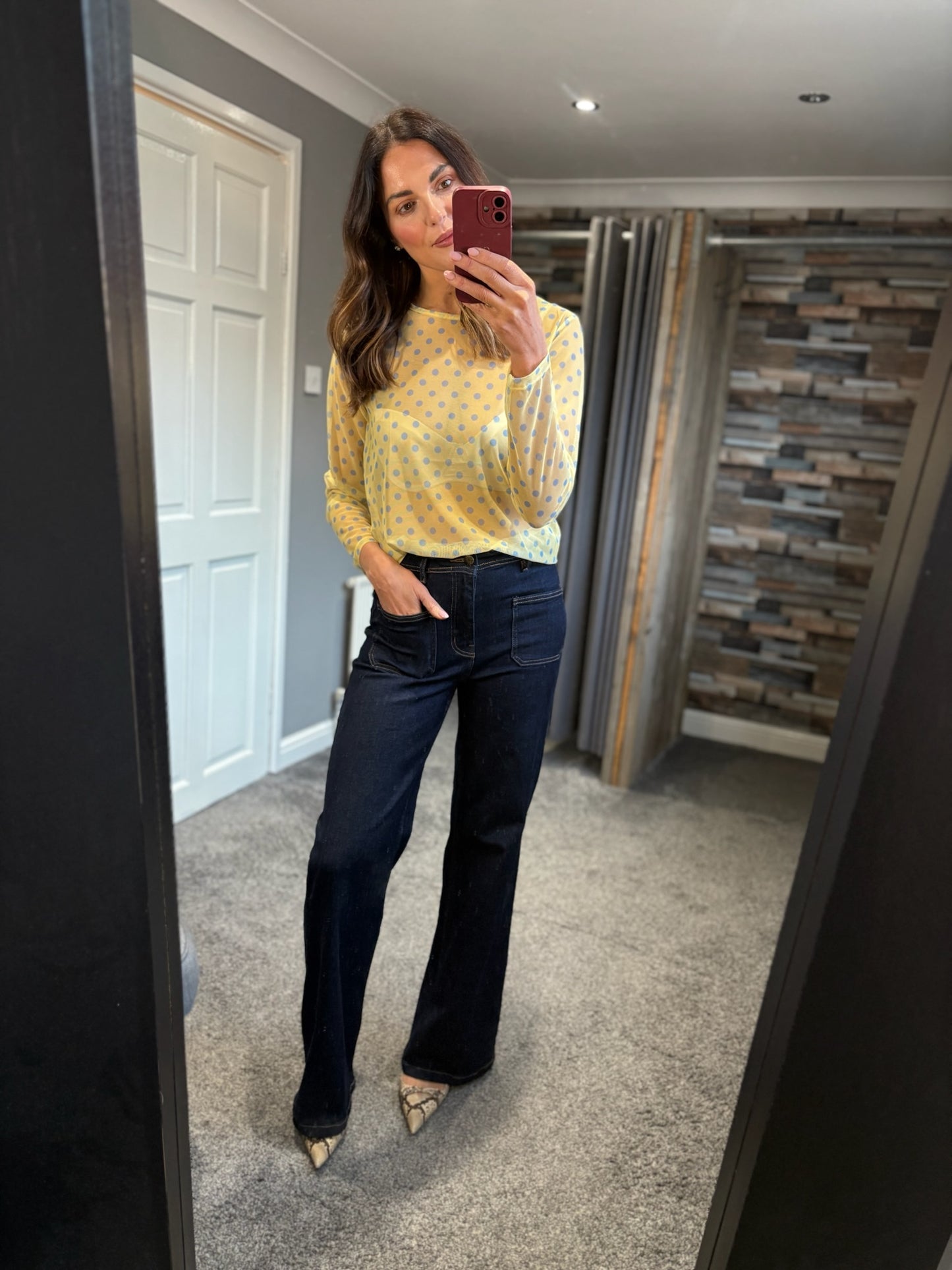 Dotty Mesh Top