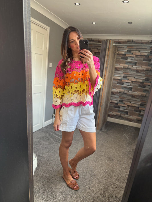 Crochet Brights Top