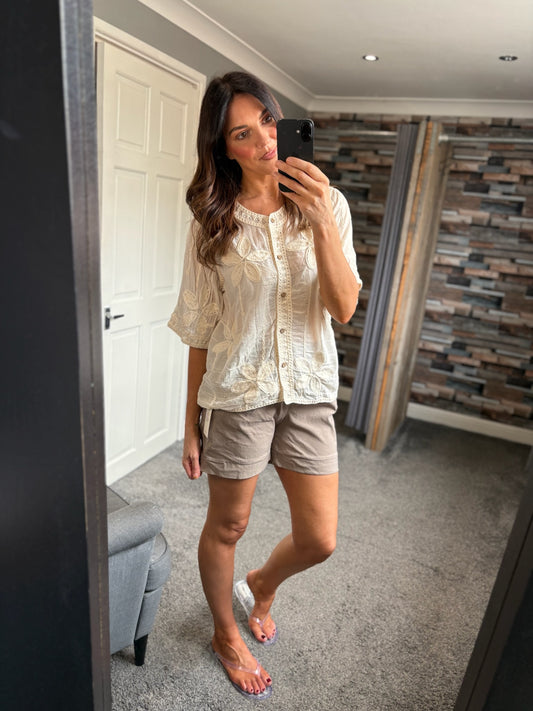 Embroidery Detail Blouse