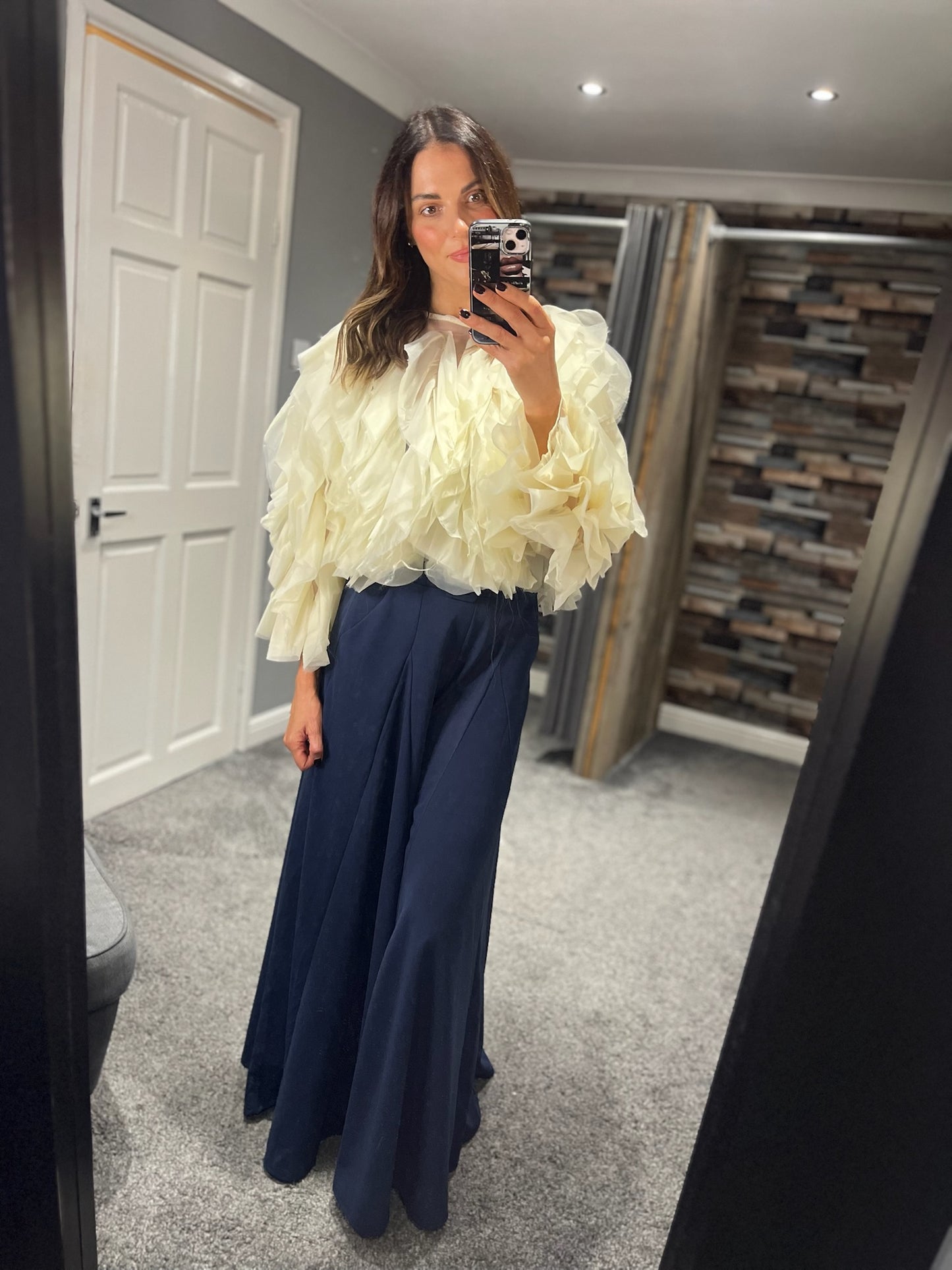 Wide Leg Belted Palazzo Trousers