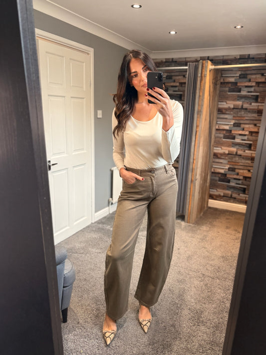Barrel Jeans - Mocha