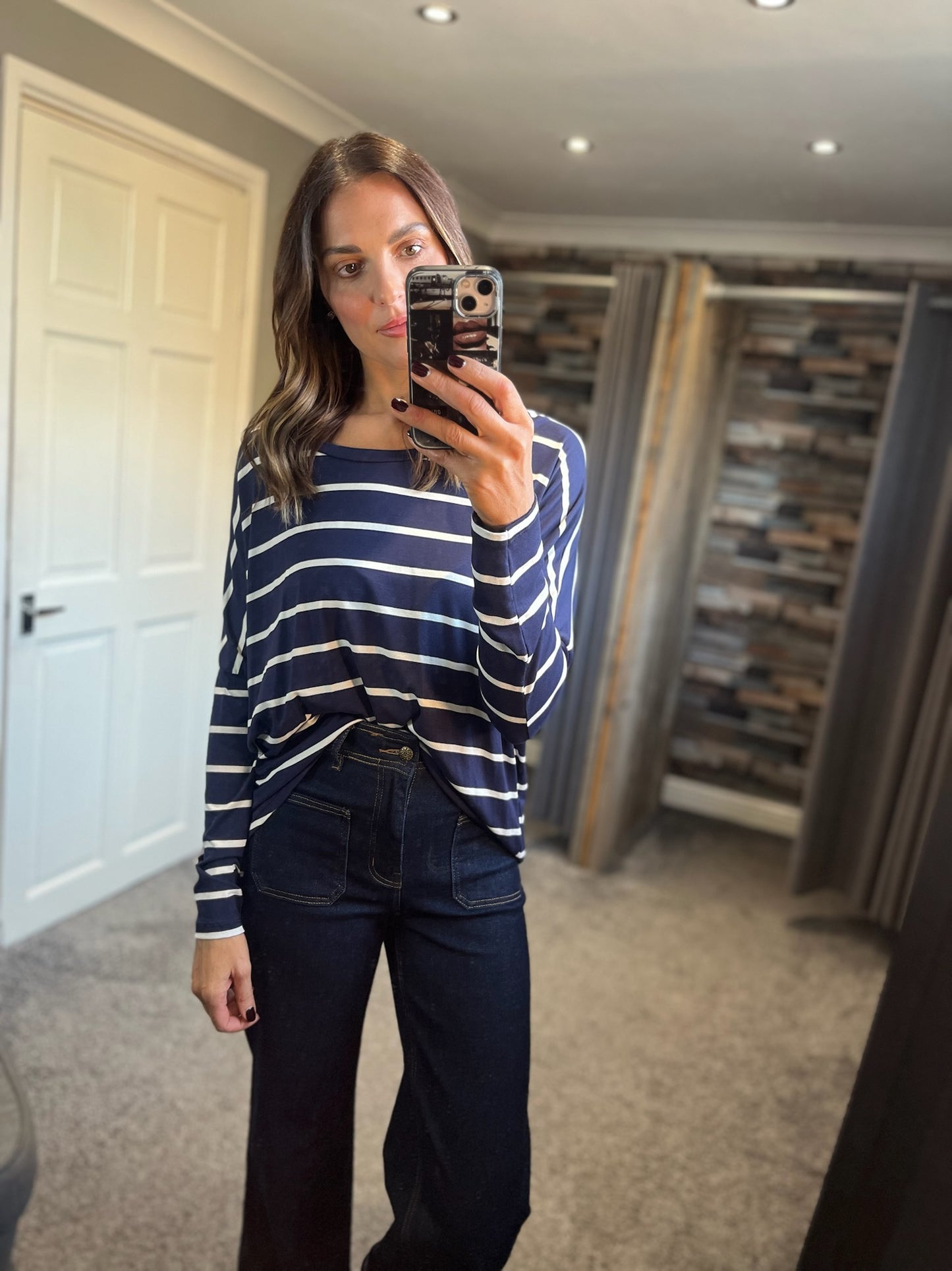 Long Sleeved Striped Tee