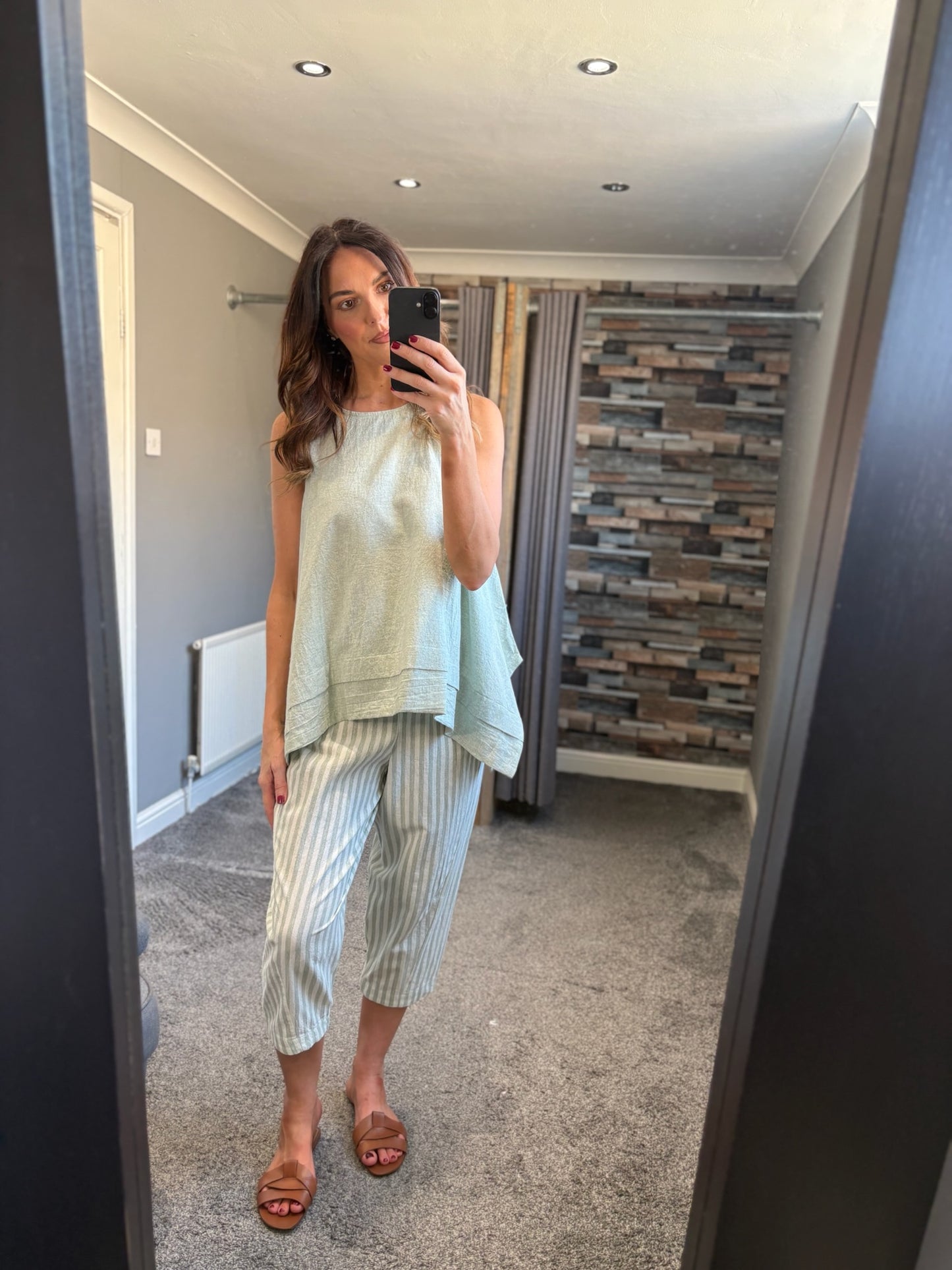 Linen Sleeveless Top