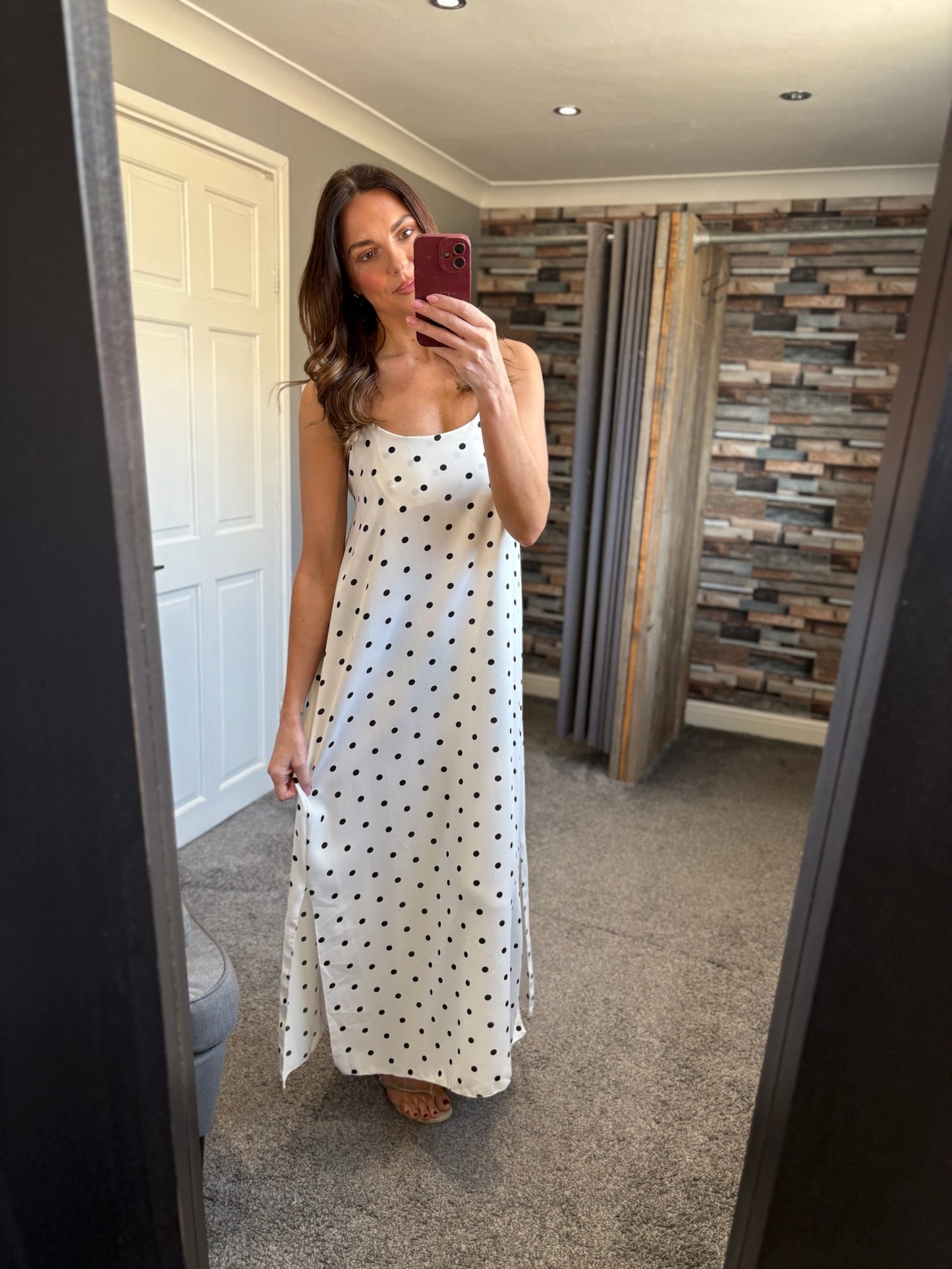 Spotty Slip Dress
