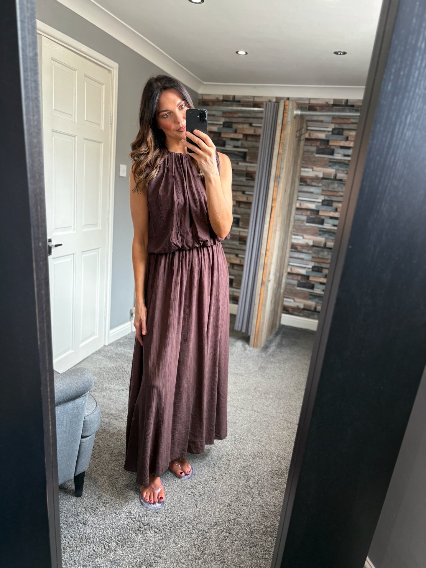Puffball Detail Sundress