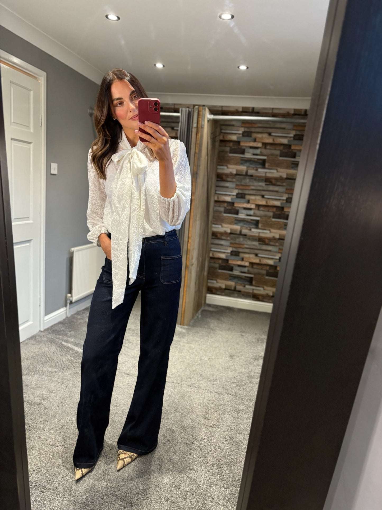 Lace Pussybow Blouse