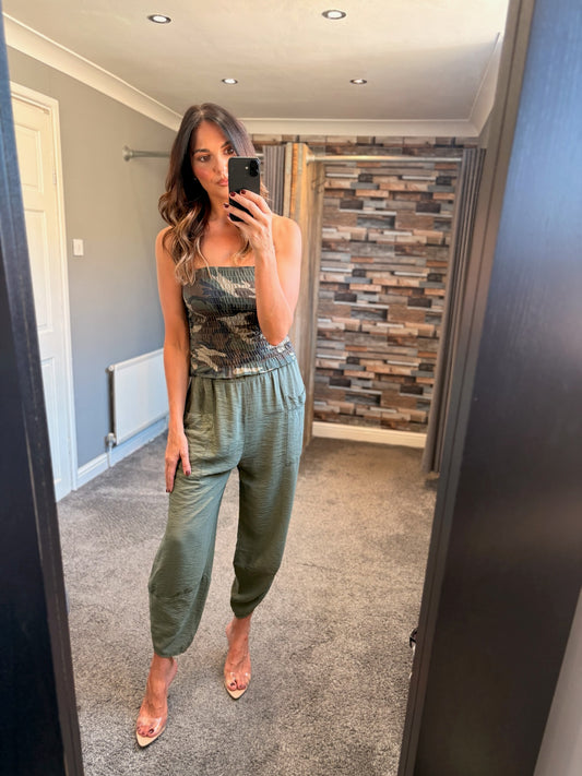 Shirred Boobtube - Camo
