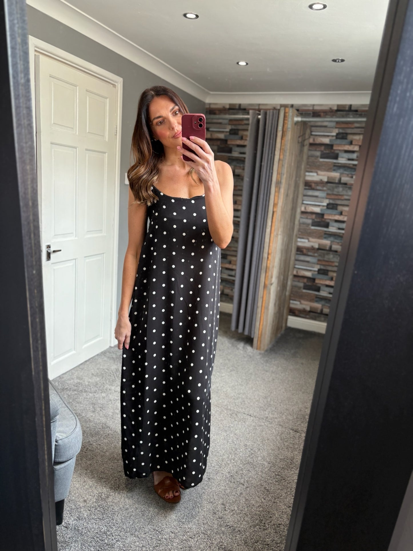 Spotty Slip Dress