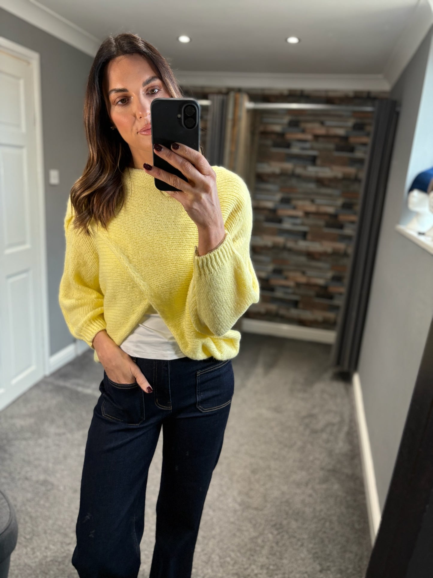 Spring Lemon Crossover Jumper