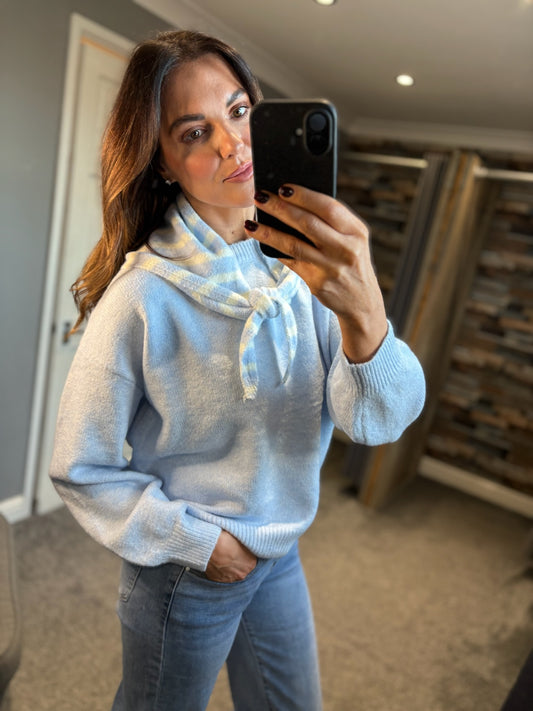 Neck Scarf Jumper