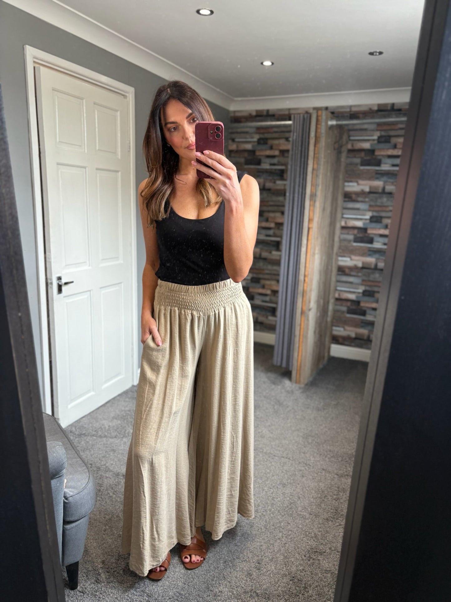 Stretch Palazzo Trousers