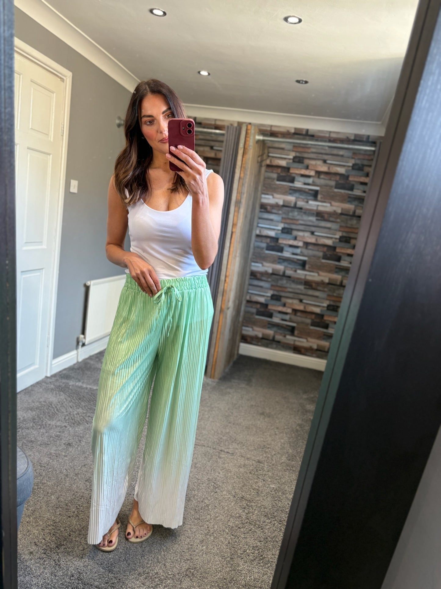 Wide Leg Trousers - Ombre