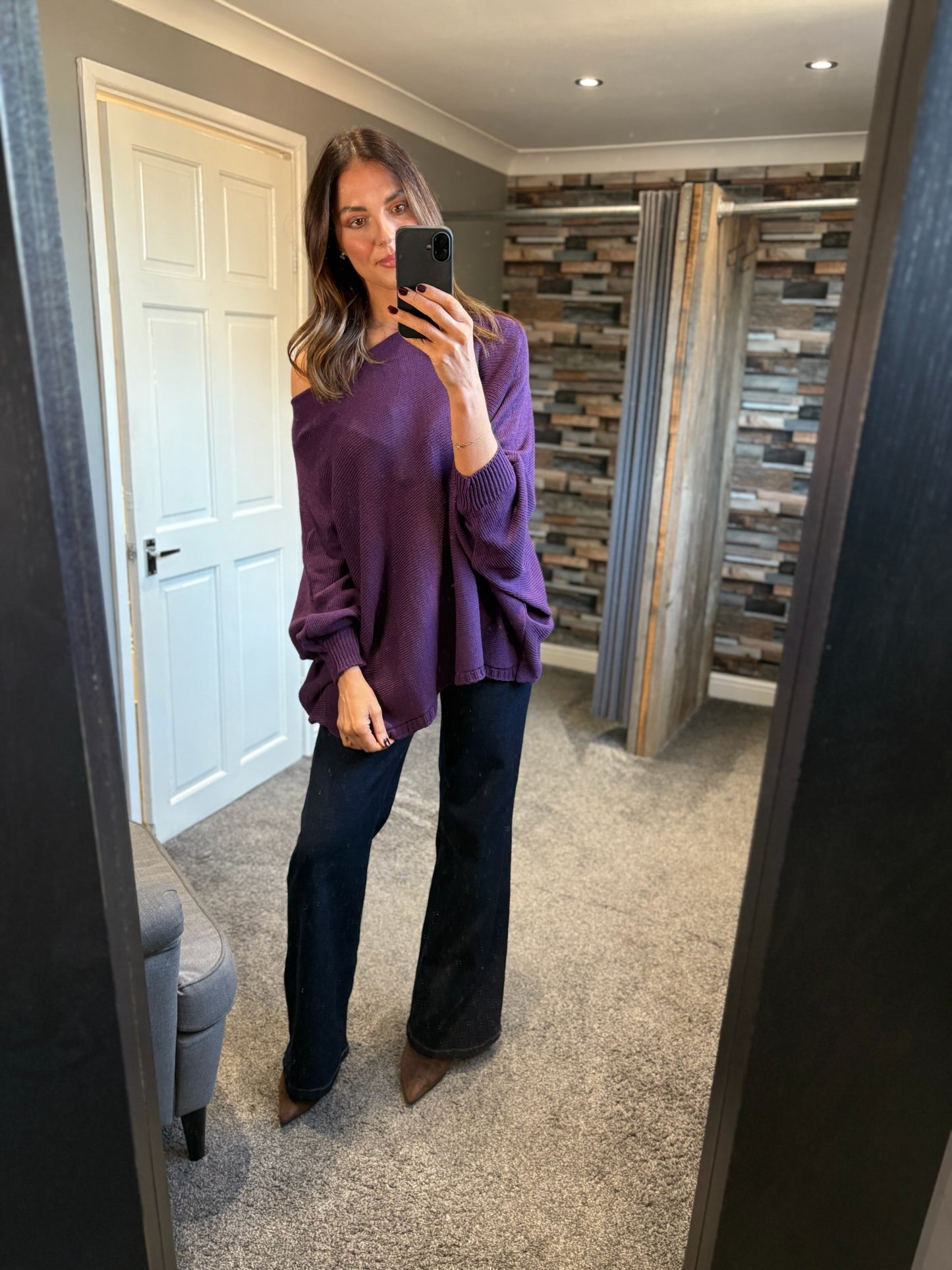 Fine Knit Crossover Jumper