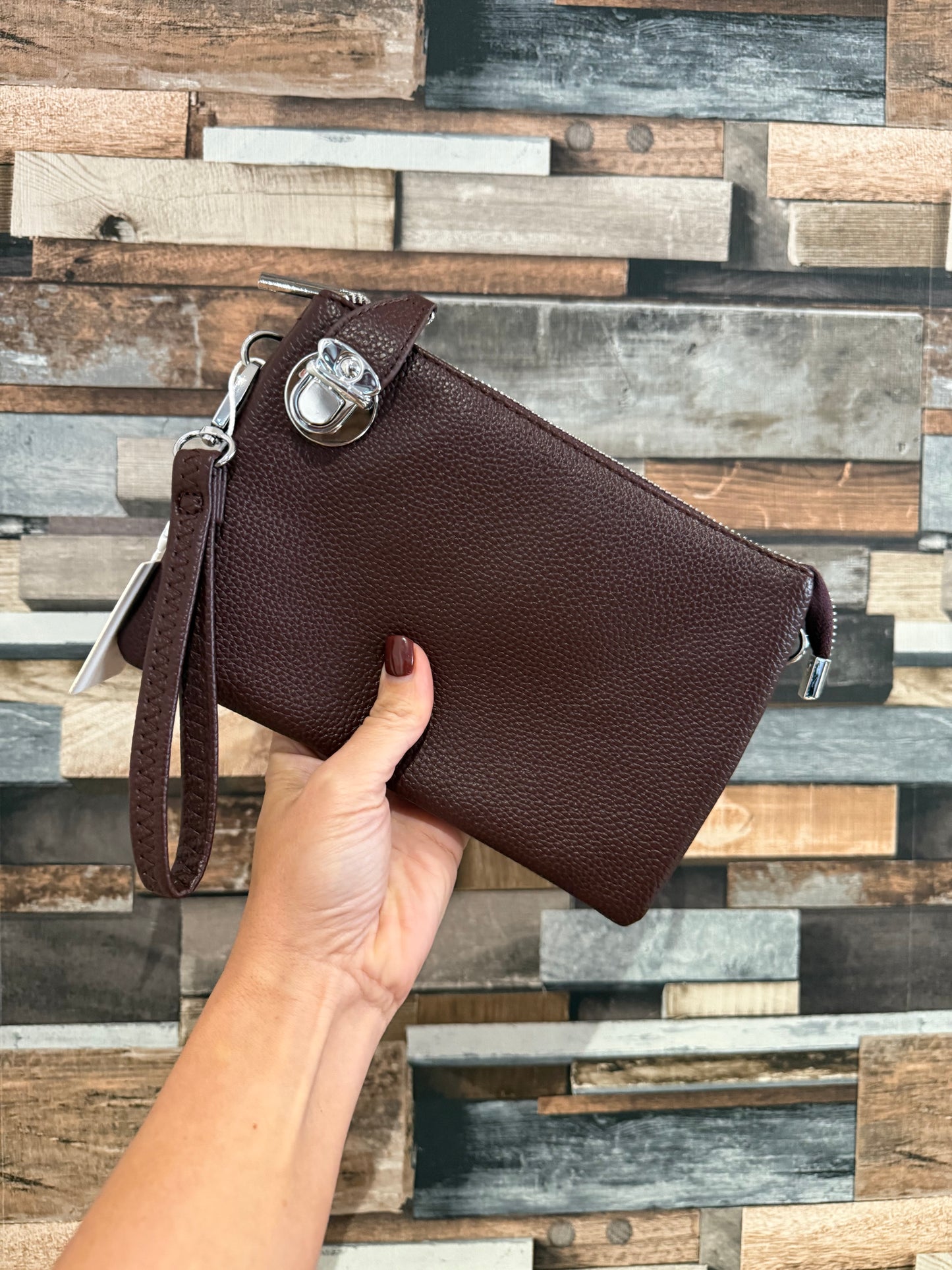 Padlock Crossbody Bag/Wristlet