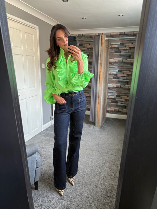 Lisa Shirt - Neon Green