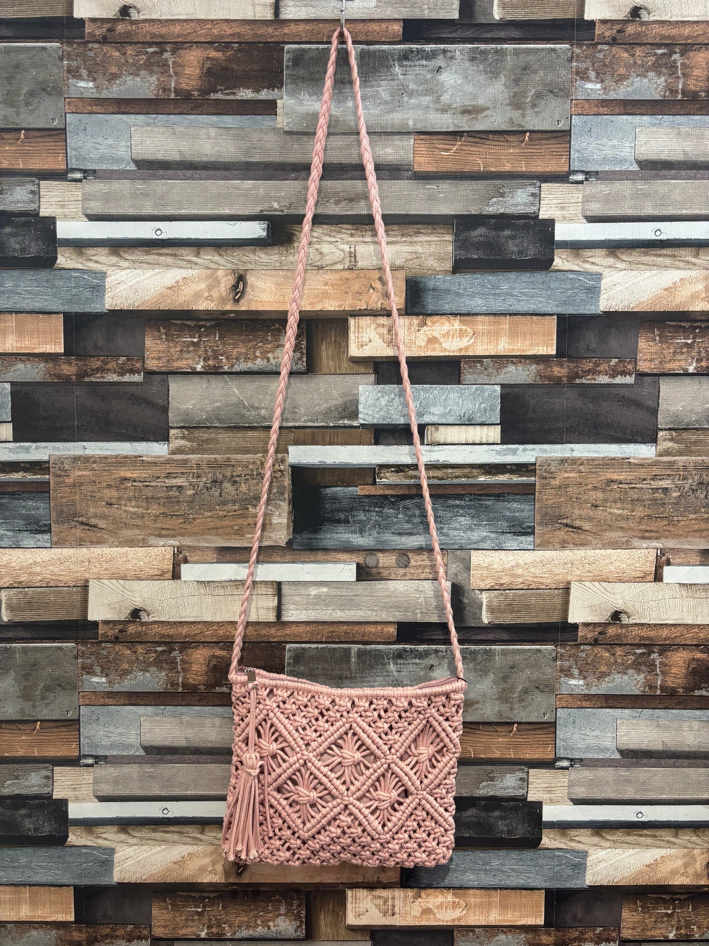 Macrame Crossbody Bag