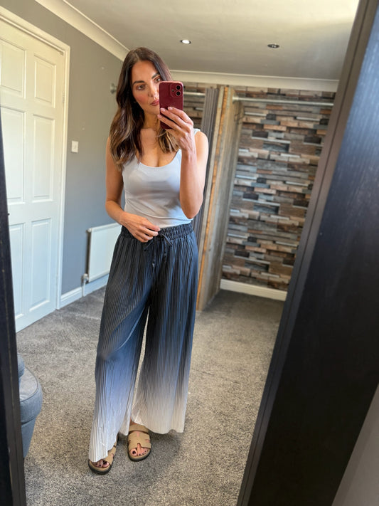 Wide Leg Trousers - Ombre