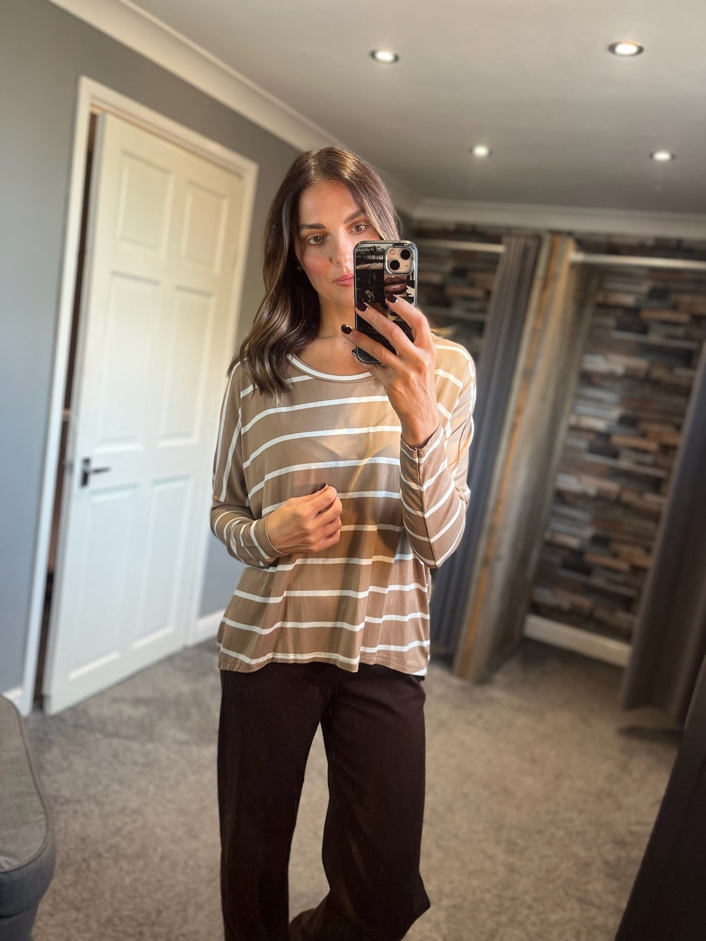 Long Sleeved Striped Tee