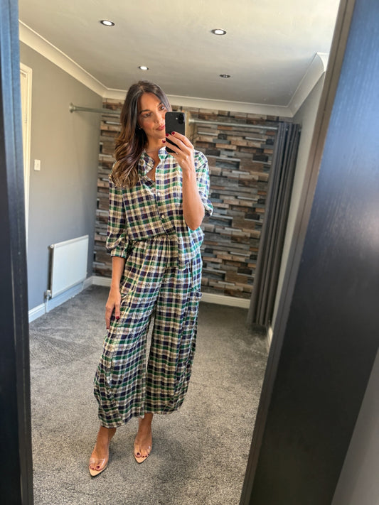 Autumn Gingham Blouse