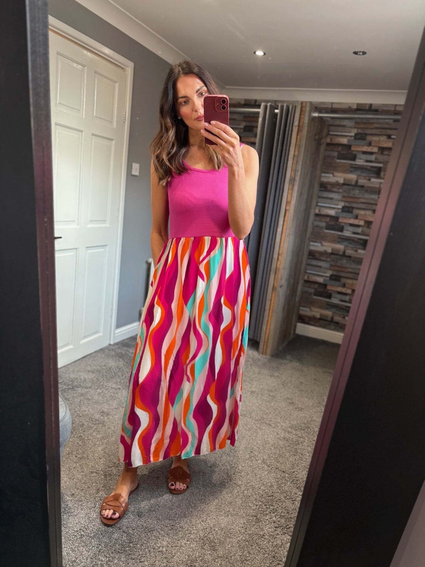 Swirl Print Sundress