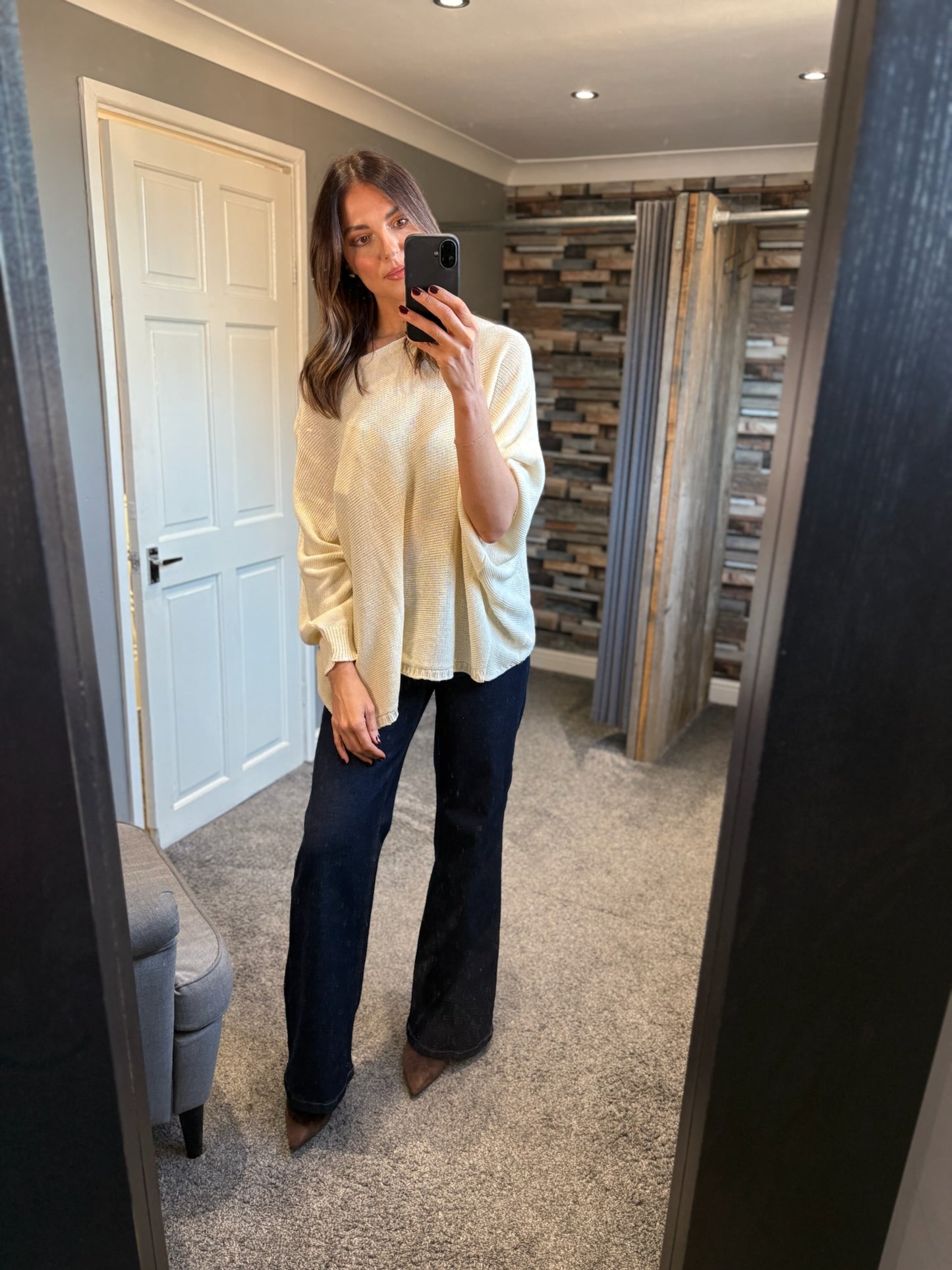 Fine Knit Crossover Jumper