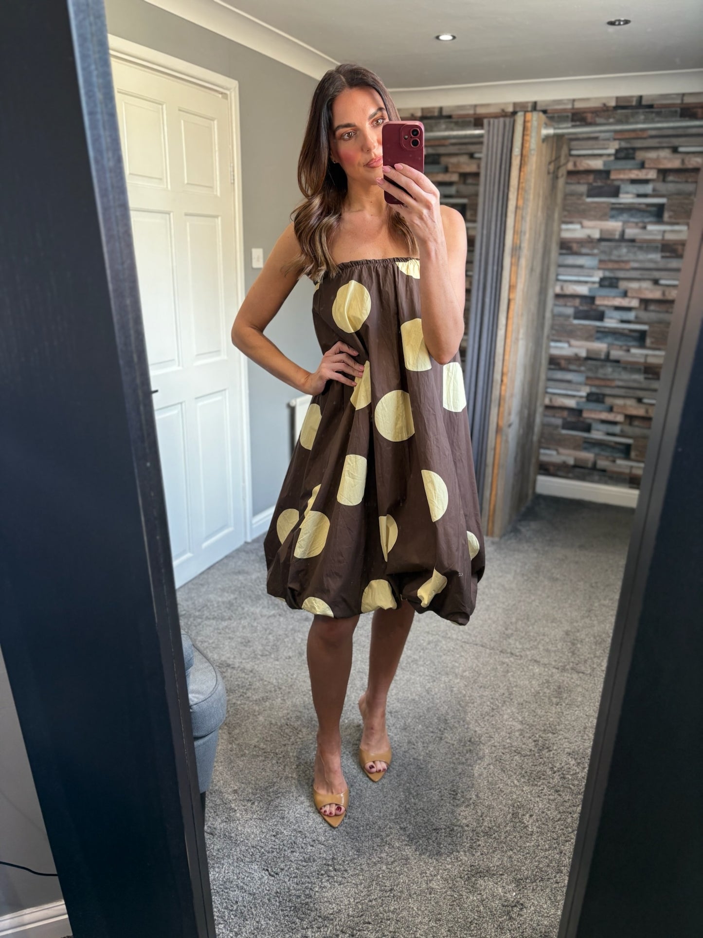 Polka Dot Puffball Skirt