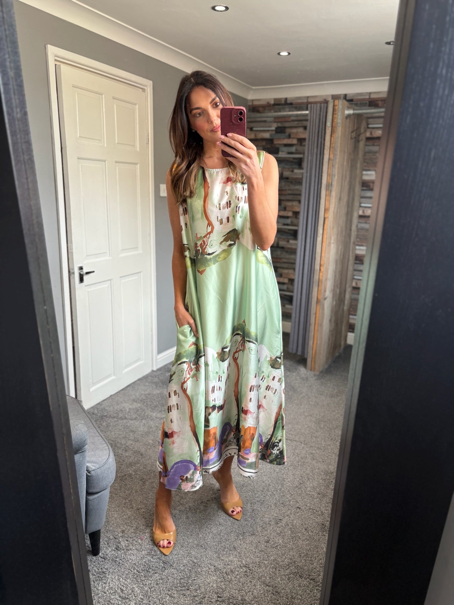 Santorini Satin Dress
