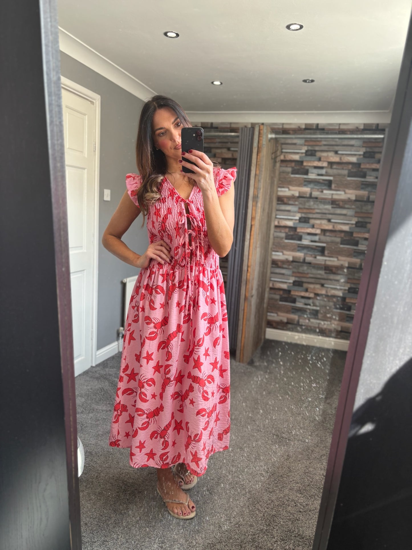 Lobster Sundress - Pink