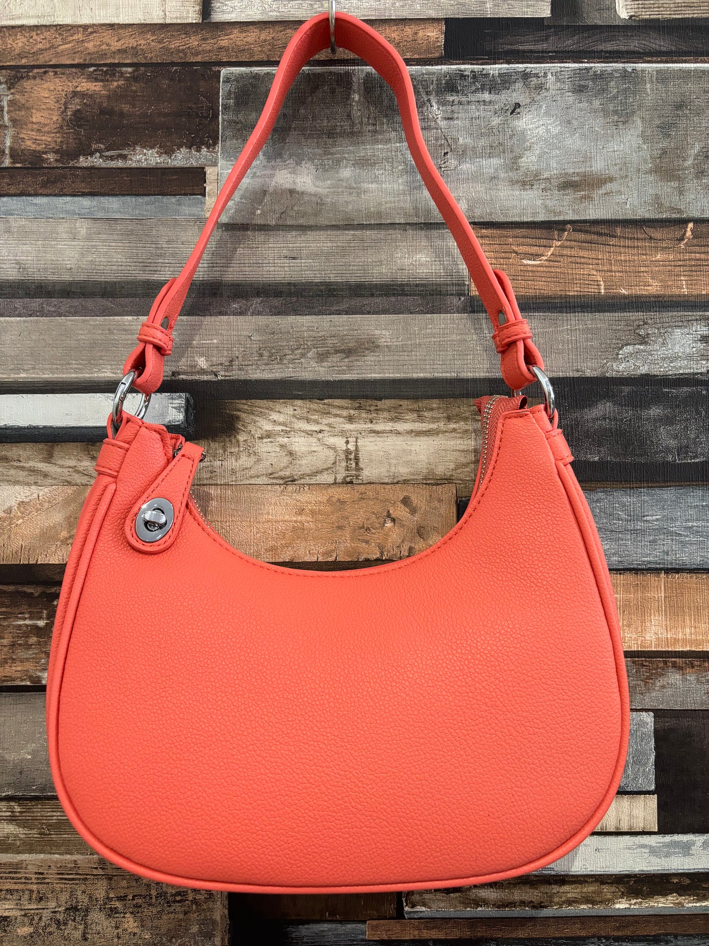 Crescent padlock bag
