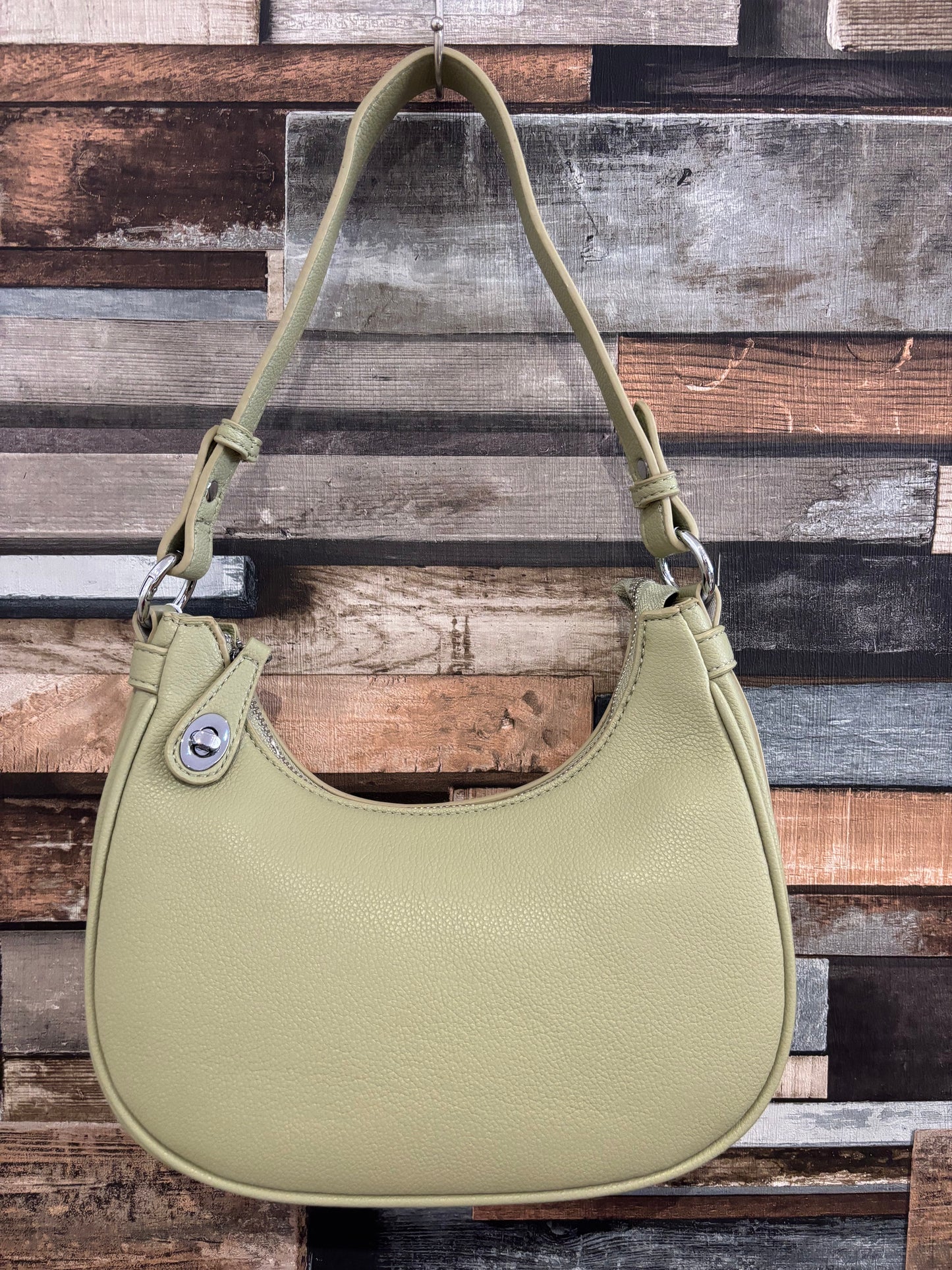 Crescent padlock bag