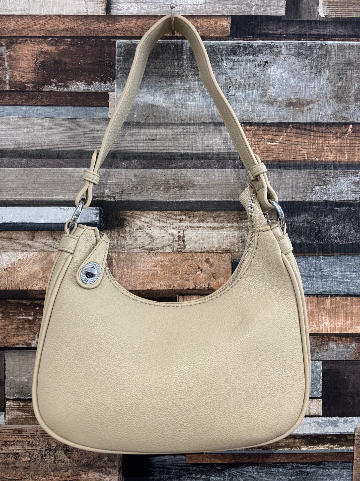 Crescent padlock bag